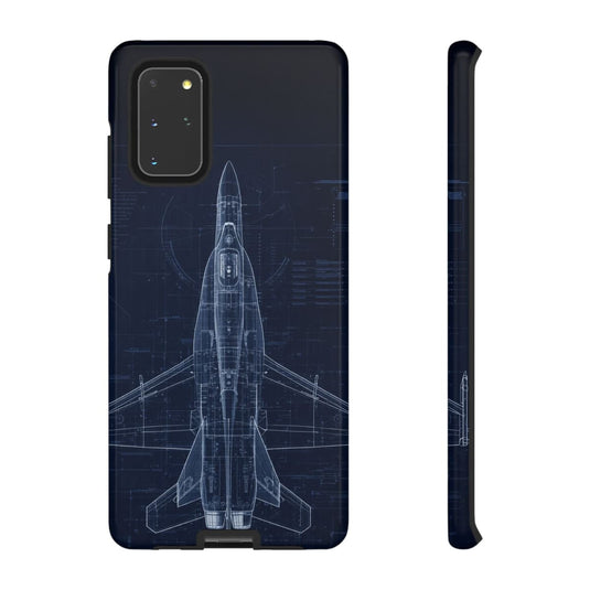 F/A-18 Blueprint Phone Case Air Force Collection Samsung - Cadetshop