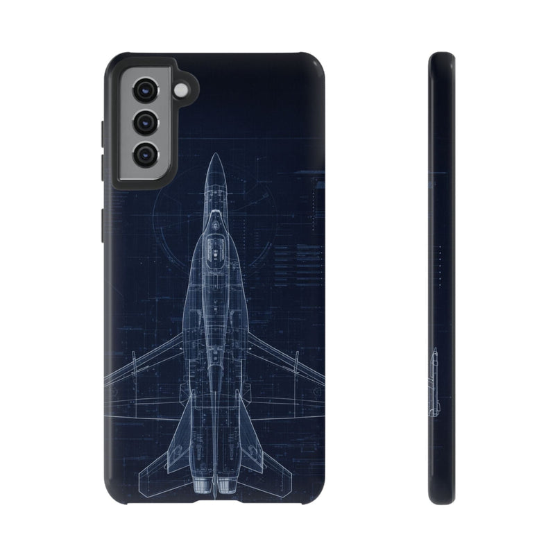 Load image into Gallery viewer, F/A-18 Blueprint Phone Case Air Force Collection Samsung - Cadetshop
