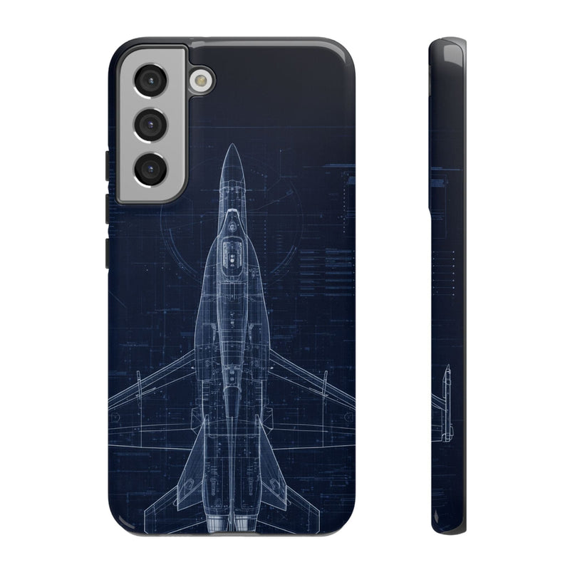 Load image into Gallery viewer, F/A-18 Blueprint Phone Case Air Force Collection Samsung - Cadetshop

