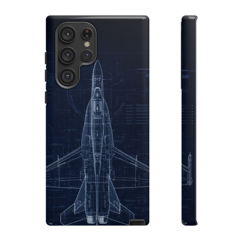 Load image into Gallery viewer, F/A-18 Blueprint Phone Case Air Force Collection Samsung - Cadetshop
