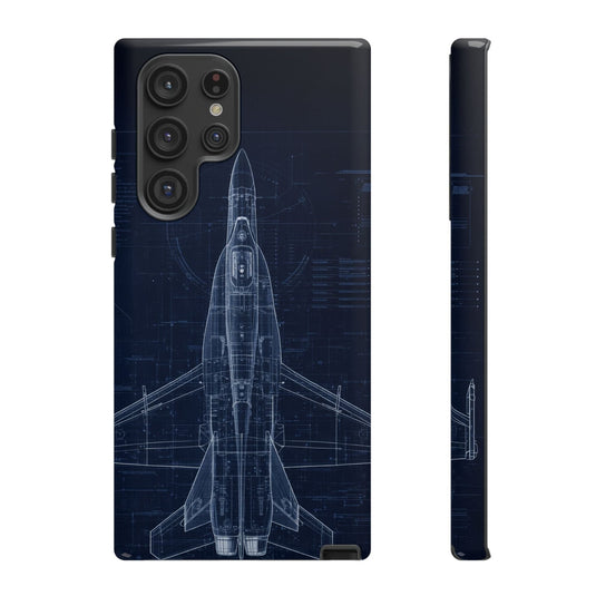 F/A-18 Blueprint Phone Case Air Force Collection Samsung - Cadetshop