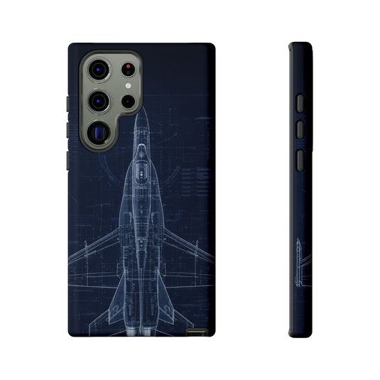 F/A-18 Blueprint Phone Case Air Force Collection Samsung - Cadetshop