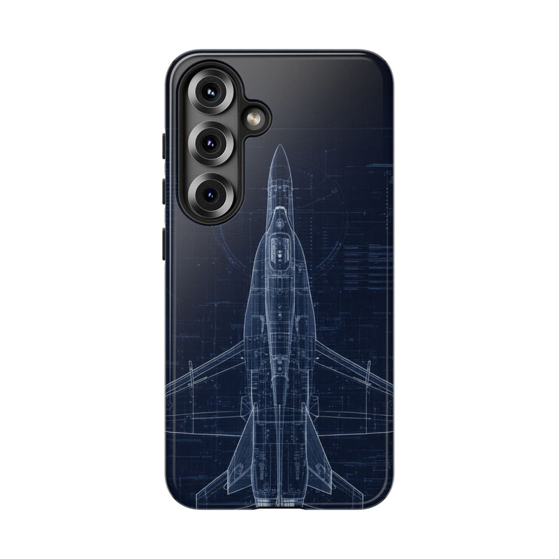 Load image into Gallery viewer, F/A-18 Blueprint Phone Case Air Force Collection Samsung - Cadetshop

