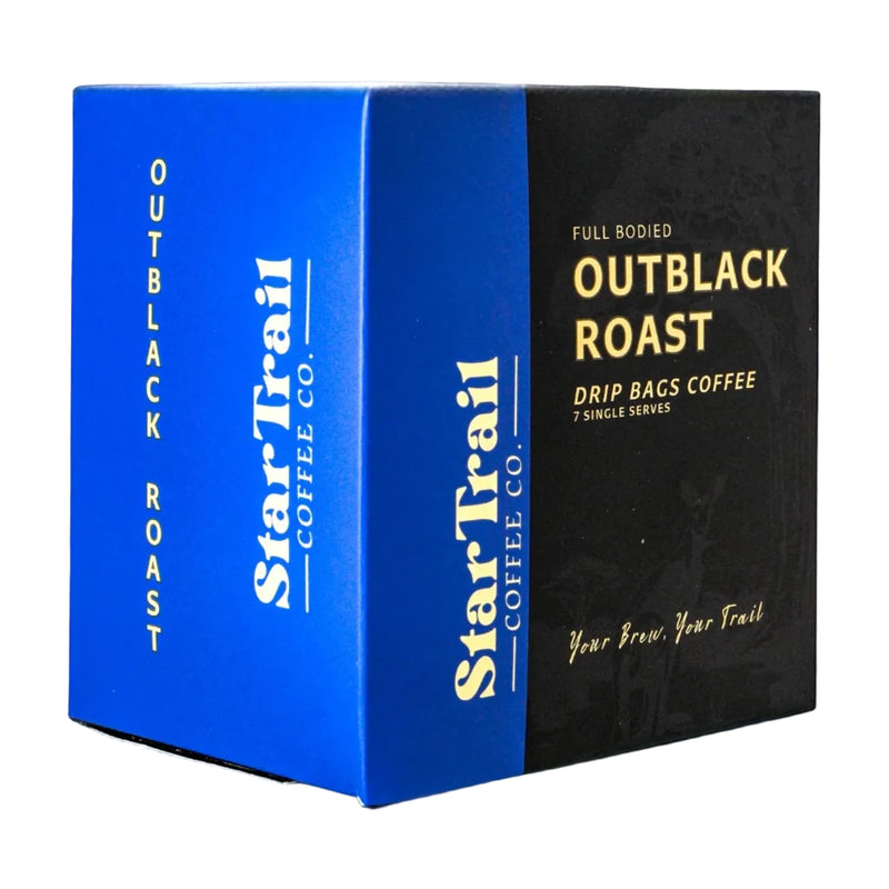 Load image into Gallery viewer, Star Trail Camp Coffee Outblack Roast Blend Drip Bags
