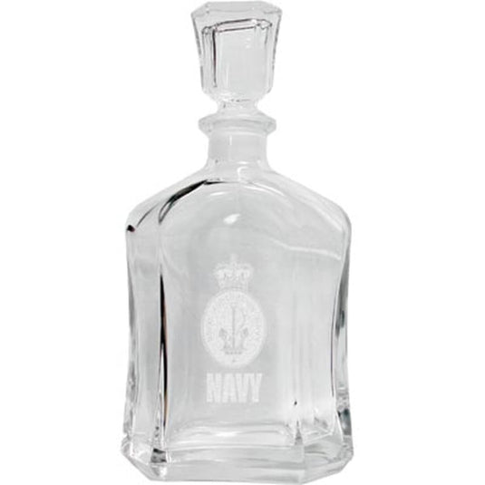 Glass Decanter Royal Australian Navy - Cadetshop