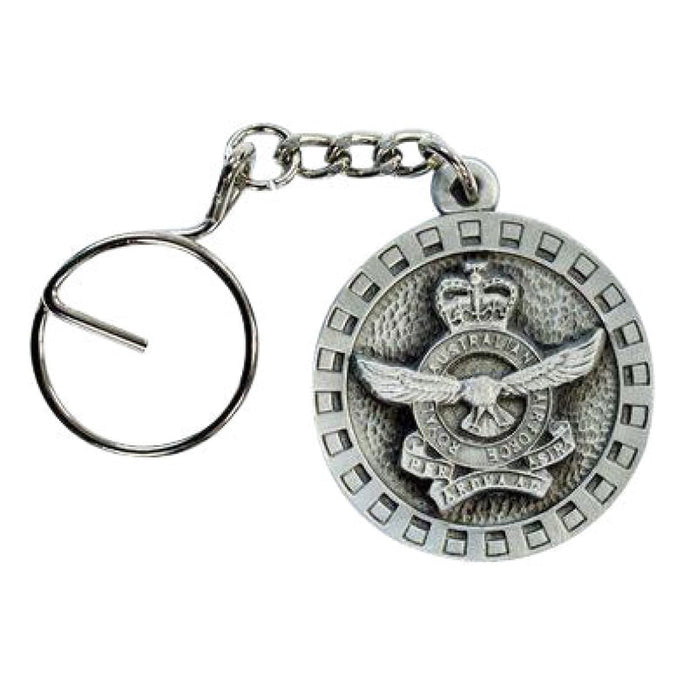 Key Ring Pewter Military Royal Australian Air Force RAAF - Cadetshop