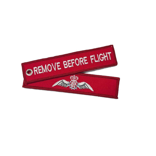 Key Tag Royal Australian Air Force Pilot Wings Remove Before Flight - Cadetshop