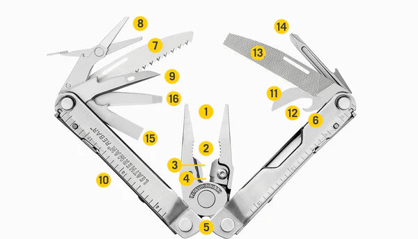 Load image into Gallery viewer, Leatherman Multi-Tool Rebar Industrial Knifeless 16 Tools - Cadetshop
