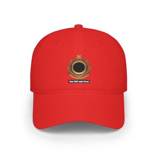 Low Profile Baseball Cap Custom Unit Crest Logo - Cadetshop