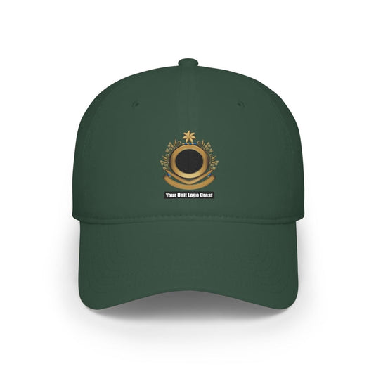 Low Profile Baseball Cap Custom Unit Crest Logo - Cadetshop