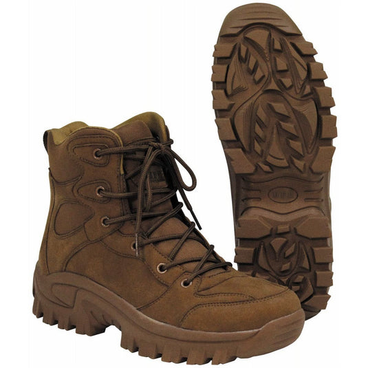 MFH Ankle High Commando Boots Coyote Tan - Cadetshop
