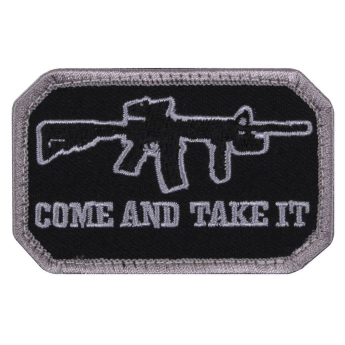 Morale Patch Come and Take it Black Patch With Hook Back - Cadetshop