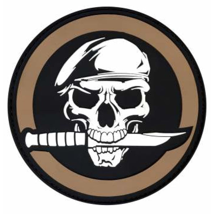 Morale Patch Rubber Skull With Hook Back - Cadetshop