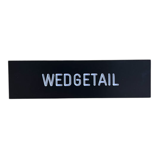 Name Tag AAC White on Black - Cadetshop