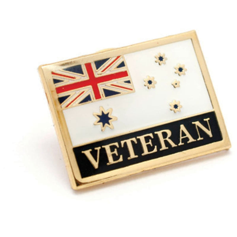Load image into Gallery viewer, Navy Veteran Flag Badge Lapel Pin - Cadetshop
