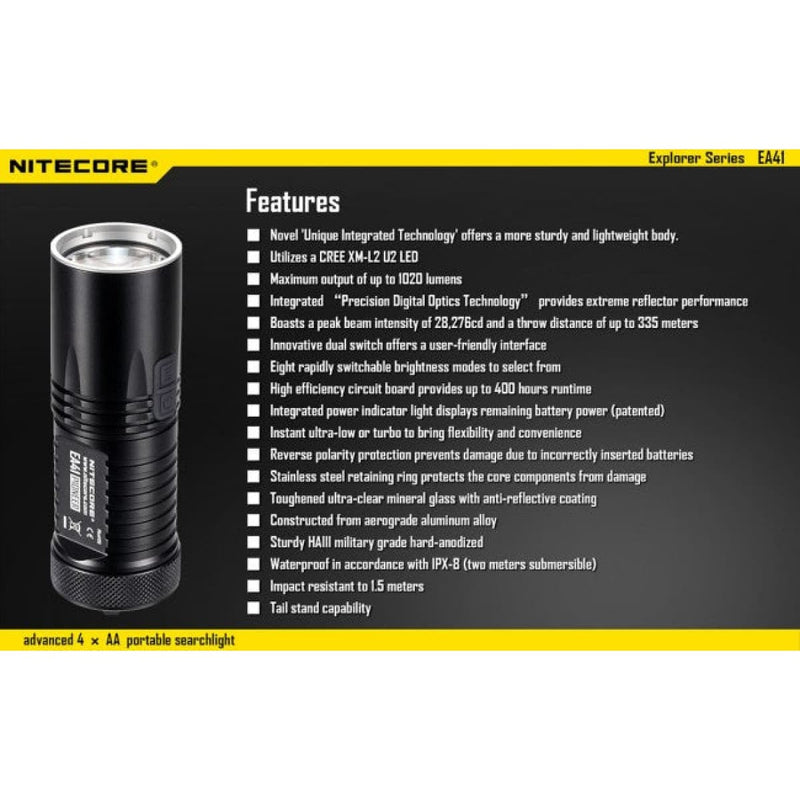 Load image into Gallery viewer, Nitecore EA41 1020 Lumens - Cadetshop
