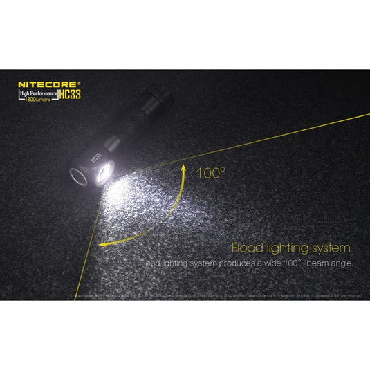 Nitecore HC33 1800 Lumens with Charger - Cadetshop