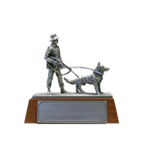 Pewter Australian Military Dog Handler Figurine - Cadetshop