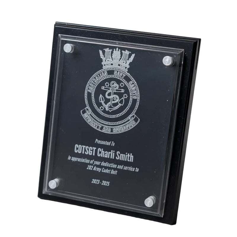 Load image into Gallery viewer, Custom Presentation Plaque ANC Acrylic - Cadetshop

