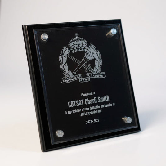 Custom Presentation Plaque AAC Acrylic