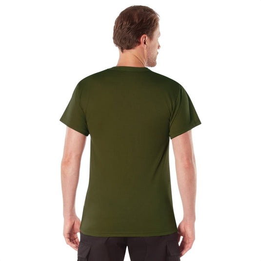 Quick Dry Moisture Wicking T-Shirt Olive Drab - Cadetshop