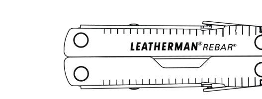 Leatherman Multi-Tool Rebar Industrial Knifeless 16 Tools - Cadetshop