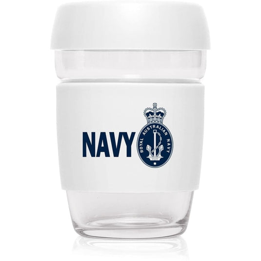 Reusable Glass Cup Royal Australian Navy - Cadetshop