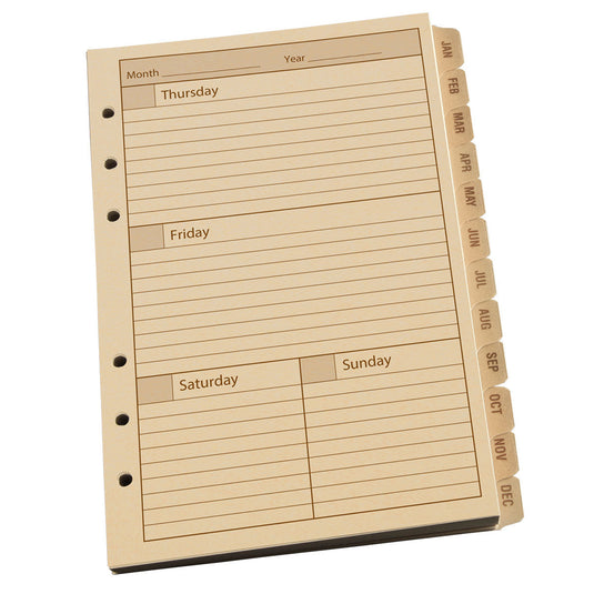 Rite in the Rain Standard Weekly Planner Refill 4.625