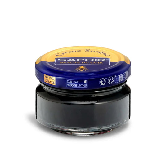 Saphir Creme Surefine Black 50ml - Cadetshop