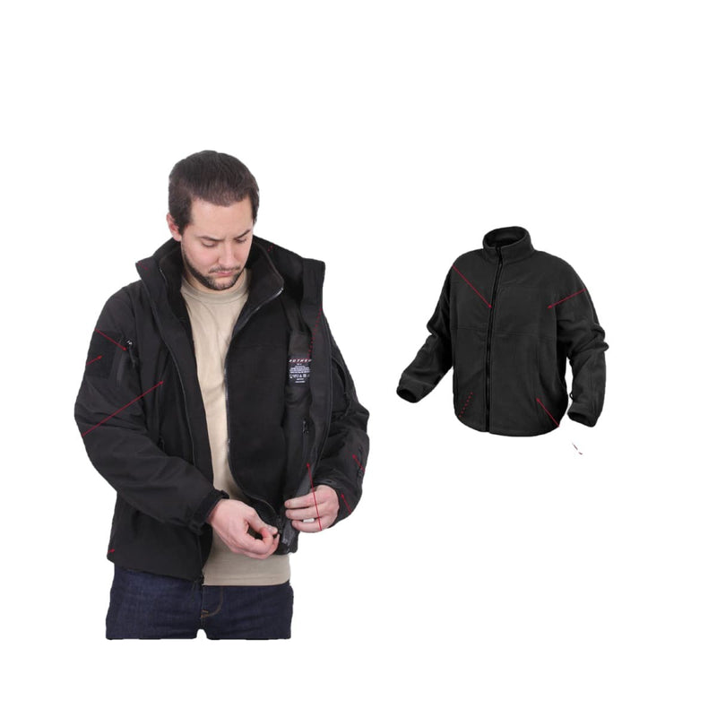 Load image into Gallery viewer, Softshell 3 in 1 Special Ops Jacket Coyote Brown - Cadetshop
