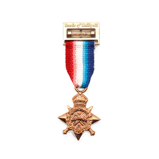 1914-15 Star Miniature Medal "Sands of Gallipoli" - Cadetshop