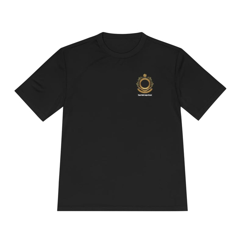 Load image into Gallery viewer, Sports Unisex Moisture Wicking Tee Custom Logo Crest - Cadetshop
