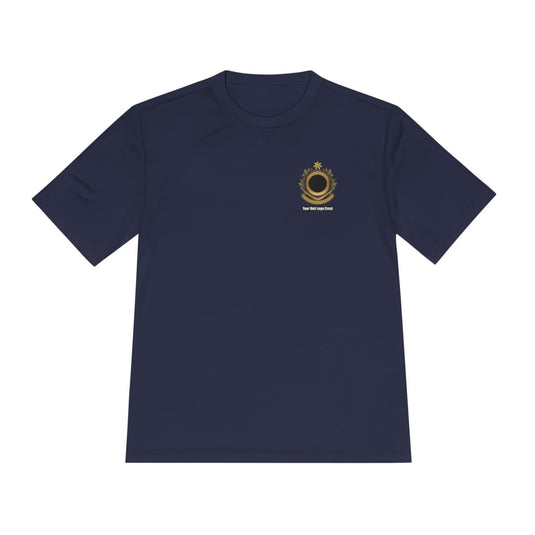 Sports Unisex Moisture Wicking Tee Custom Logo Crest - Cadetshop