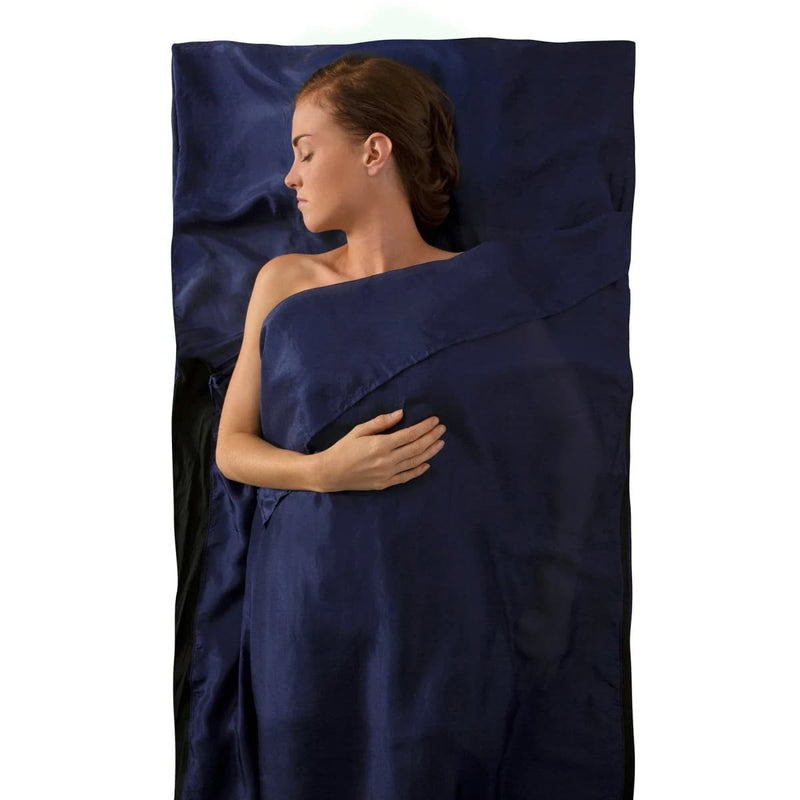 Load image into Gallery viewer, STS Sleeping Bag Liner Premium Silk Liner with Stretch Panels - Cadetshop
