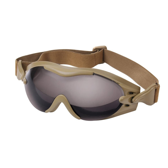 SWAT Tec Single Lens Goggle Coyote Brown - Cadetshop