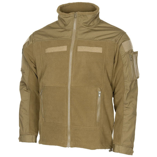 Tactical Fleece Combat Jacket Coyote Tan - Cadetshop