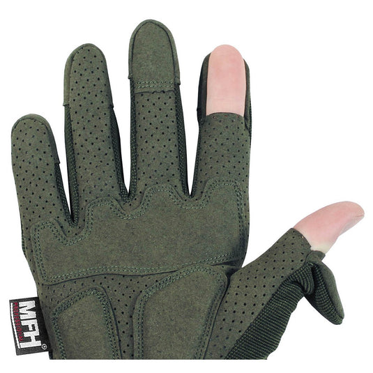 Tactical Gloves Olive Tan Action Gloves - Cadetshop