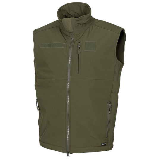 Tactical Soft Shell Olive Drab Vest - Cadetshop