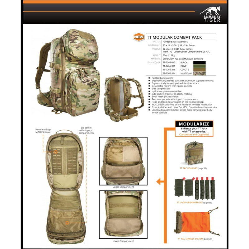 Load image into Gallery viewer, Tasmanian Tiger Modular Combat Pack - Cadetshop
