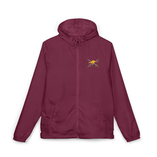 Unisex Full-Zip Windbreaker Jacket Crossed Swords Kangaroo Army Collection - Cadetshop