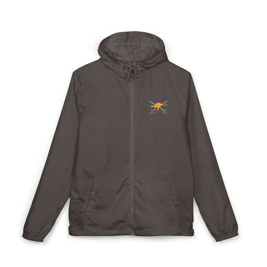 Unisex Full-Zip Windbreaker Jacket Crossed Swords Kangaroo Army Collection - Cadetshop