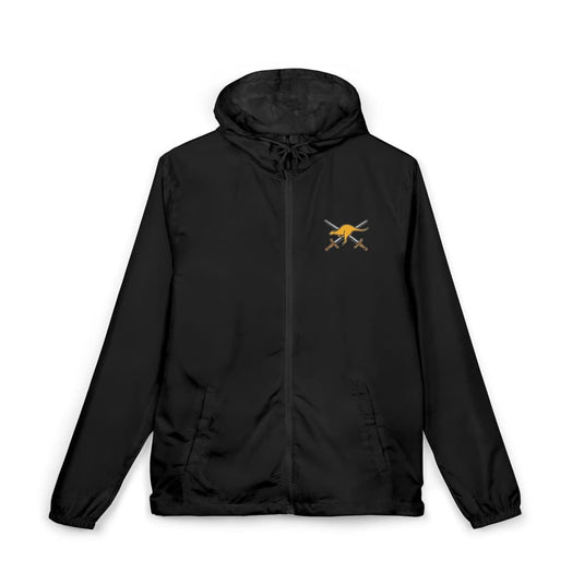 Unisex Full-Zip Windbreaker Jacket Crossed Swords Kangaroo Army Collection - Cadetshop