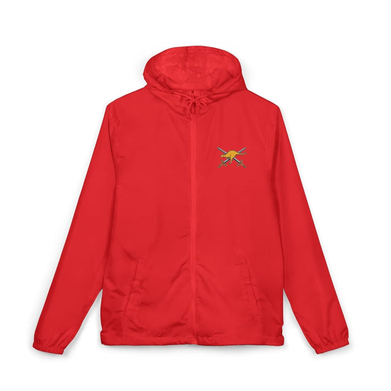 Load image into Gallery viewer, Unisex Full-Zip Windbreaker Jacket Crossed Swords Kangaroo Army Collection - Cadetshop
