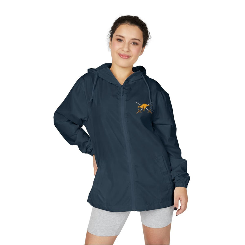 Load image into Gallery viewer, Unisex Full-Zip Windbreaker Jacket Crossed Swords Kangaroo Army Collection - Cadetshop
